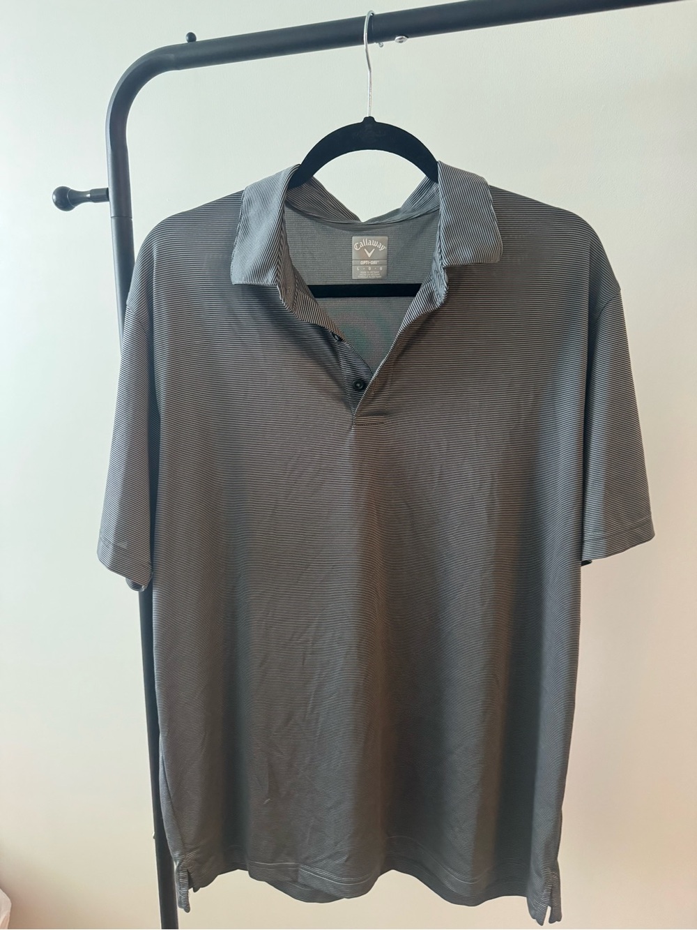 Callaway Men's Charcoal Gray Short-Sleeve Polo
